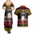 Dirndl Skeleton Dance Couples Matching Summer Maxi Dress and Hawaiian Shirt Bavarian Gothic Christmas - Wonder Print Shop