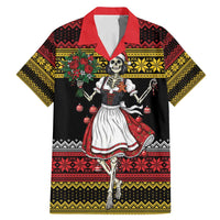 Dirndl Skeleton Dance Family Matching Mermaid Dress and Hawaiian Shirt Bavarian Gothic Christmas - Wonder Print Shop