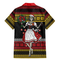 Dirndl Skeleton Dance Family Matching Mermaid Dress and Hawaiian Shirt Bavarian Gothic Christmas - Wonder Print Shop