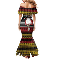 Dirndl Skeleton Dance Family Matching Mermaid Dress and Hawaiian Shirt Bavarian Gothic Christmas - Wonder Print Shop