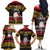 Dirndl Skeleton Dance Family Matching Off The Shoulder Long Sleeve Dress and Hawaiian Shirt Bavarian Gothic Christmas - Wonder Print Shop