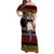 Dirndl Skeleton Dance Family Matching Off Shoulder Maxi Dress and Hawaiian Shirt Bavarian Gothic Christmas - Wonder Print Shop