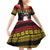 Dirndl Skeleton Dance Family Matching Off Shoulder Short Dress and Hawaiian Shirt Bavarian Gothic Christmas - Wonder Print Shop