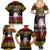 Dirndl Skeleton Dance Family Matching Summer Maxi Dress and Hawaiian Shirt Bavarian Gothic Christmas - Wonder Print Shop