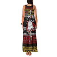 Dirndl Skeleton Dance Family Matching Tank Maxi Dress and Hawaiian Shirt Bavarian Gothic Christmas - Wonder Print Shop