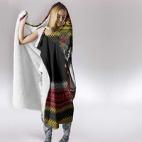 Dirndl Skeleton Dance Hooded Blanket Bavarian Gothic Christmas - Wonder Print Shop