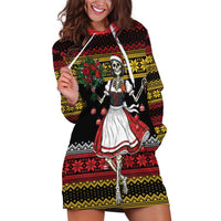 Dirndl Skeleton Dance Hoodie Dress Bavarian Gothic Christmas - Wonder Print Shop
