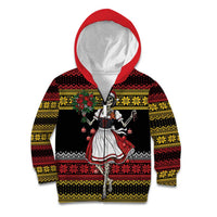 Dirndl Skeleton Dance Kid Hoodie Bavarian Gothic Christmas - Wonder Print Shop