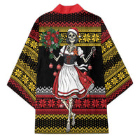 Dirndl Skeleton Dance Kimono Bavarian Gothic Christmas - Wonder Print Shop