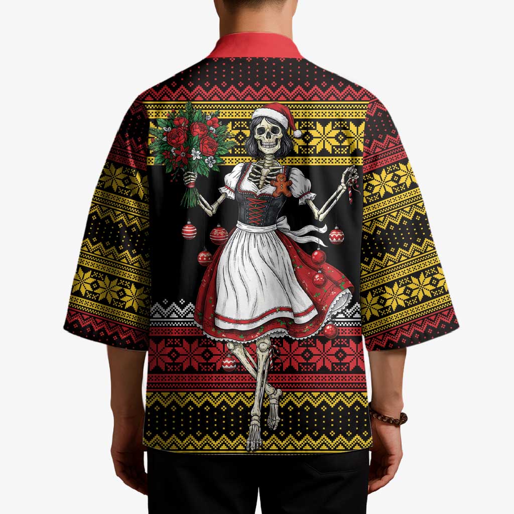 Dirndl Skeleton Dance Kimono Bavarian Gothic Christmas - Wonder Print Shop