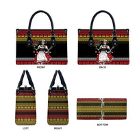 Dirndl Skeleton Dance Leather Bag Bavarian Gothic Christmas - Wonder Print Shop