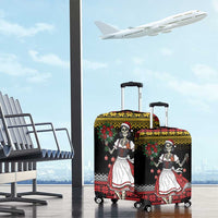 Dirndl Skeleton Dance Luggage Cover Bavarian Gothic Christmas - Wonder Print Shop