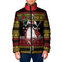 Dirndl Skeleton Dance Padded Jacket Bavarian Gothic Christmas - Wonder Print Shop