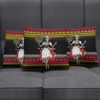 Dirndl Skeleton Dance Pillow Cover Bavarian Gothic Christmas - Wonder Print Shop