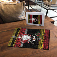 Dirndl Skeleton Dance Puzzle Bavarian Gothic Christmas - Wonder Print Shop