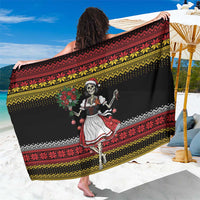 Dirndl Skeleton Dance Sarong Bavarian Gothic Christmas - Wonder Print Shop