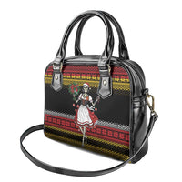 Dirndl Skeleton Dance Shoulder Handbag Bavarian Gothic Christmas - Wonder Print Shop
