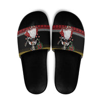 Dirndl Skeleton Dance Slide Sandals Bavarian Gothic Christmas - Wonder Print Shop