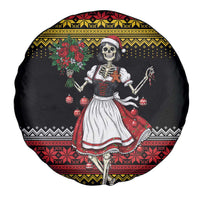 Dirndl Skeleton Dance Spare Tire Cover Bavarian Gothic Christmas - Wonder Print Shop