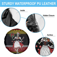 Dirndl Skeleton Dance Spare Tire Cover Bavarian Gothic Christmas - Wonder Print Shop