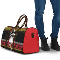 Dirndl Skeleton Dance Travel Bag Bavarian Gothic Christmas - Wonder Print Shop