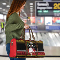Dirndl Skeleton Dance Travel Bag Bavarian Gothic Christmas - Wonder Print Shop