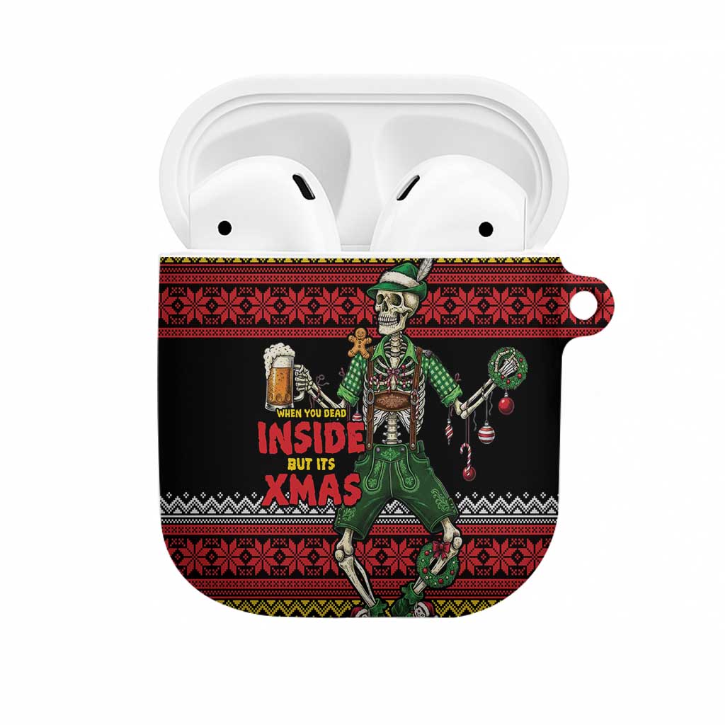Lederhosen Skeleton Dance AirPods Case Bavarian Gothic Christmas - Wonder Print Shop
