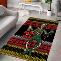 Lederhosen Skeleton Dance Area Rug Bavarian Gothic Christmas - Wonder Print Shop