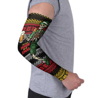 Lederhosen Skeleton Dance Arm Sleeves Bavarian Gothic Christmas - Wonder Print Shop