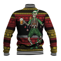 Lederhosen Skeleton Dance Baseball Jacket Bavarian Gothic Christmas - Wonder Print Shop