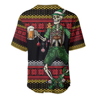 Lederhosen Skeleton Dance Baseball Jersey Bavarian Gothic Christmas - Wonder Print Shop