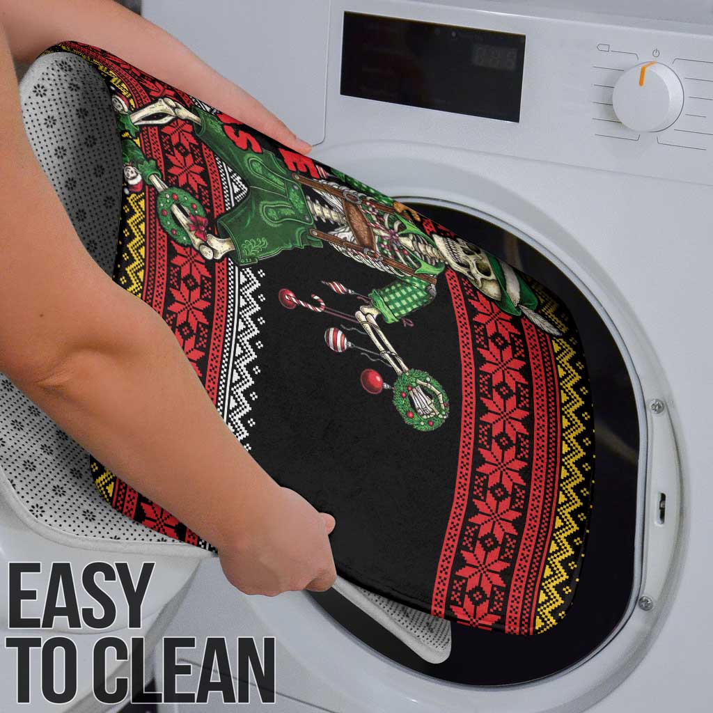 Lederhosen Skeleton Dance Bathroom Set Bavarian Gothic Christmas - Wonder Print Shop