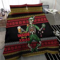 Lederhosen Skeleton Dance Bedding Set Bavarian Gothic Christmas - Wonder Print Shop