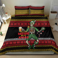 Lederhosen Skeleton Dance Bedding Set Bavarian Gothic Christmas - Wonder Print Shop