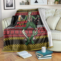 Lederhosen Skeleton Dance Blanket Bavarian Gothic Christmas - Wonder Print Shop