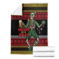 Lederhosen Skeleton Dance Blanket Bavarian Gothic Christmas - Wonder Print Shop