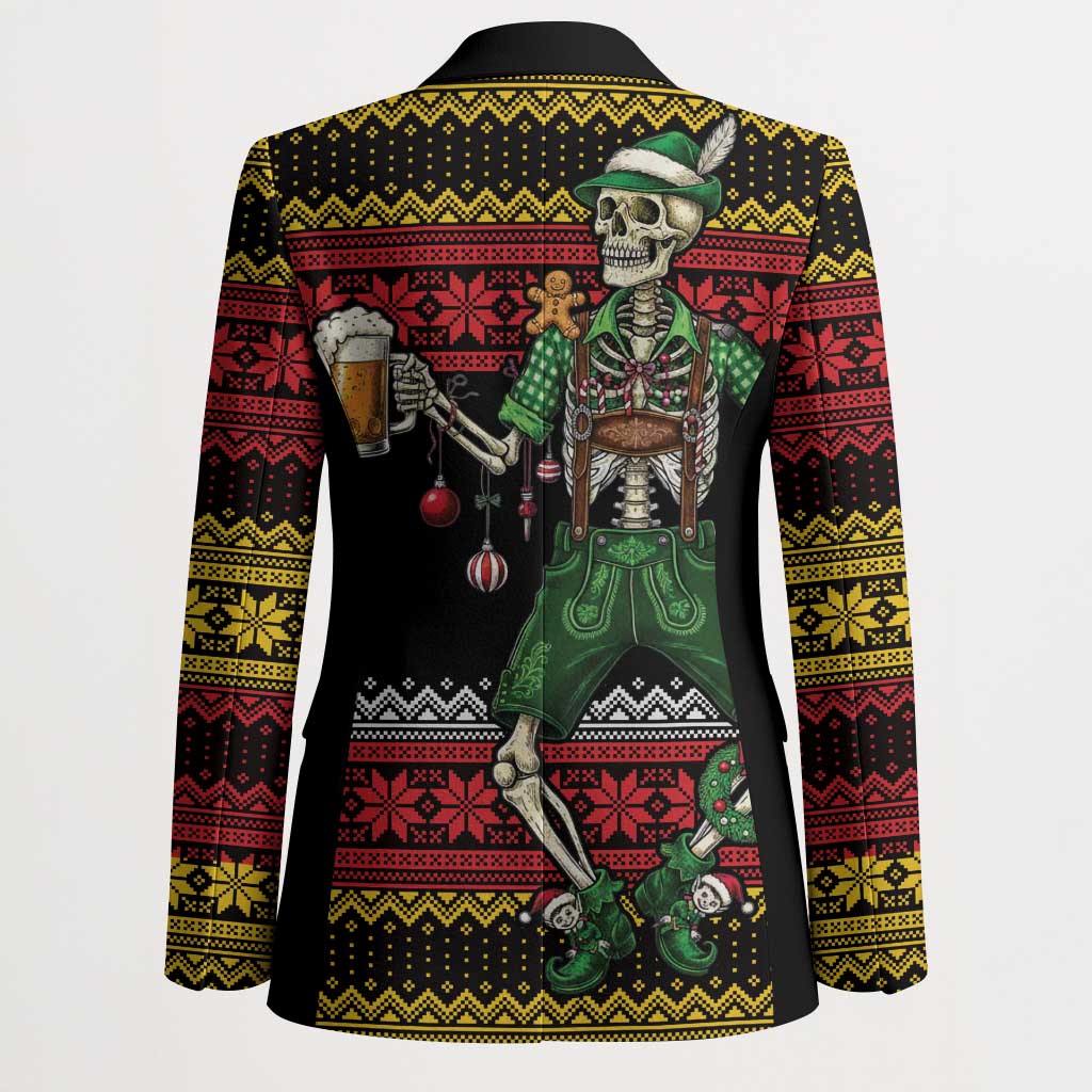Lederhosen Skeleton Dance Blazer Bavarian Gothic Christmas - Wonder Print Shop