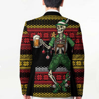 Lederhosen Skeleton Dance Blazer Bavarian Gothic Christmas - Wonder Print Shop