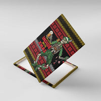 Lederhosen Skeleton Dance Canvas Wall Art Bavarian Gothic Christmas - Wonder Print Shop