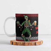 Lederhosen Skeleton Dance Ceramic Mug Bavarian Gothic Christmas - Wonder Print Shop