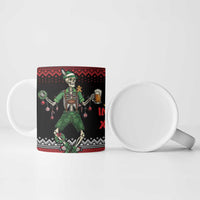 Lederhosen Skeleton Dance Ceramic Mug Bavarian Gothic Christmas - Wonder Print Shop