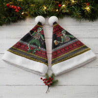 Lederhosen Skeleton Dance Christmas Santa Hat Bavarian Gothic Christmas - Wonder Print Shop