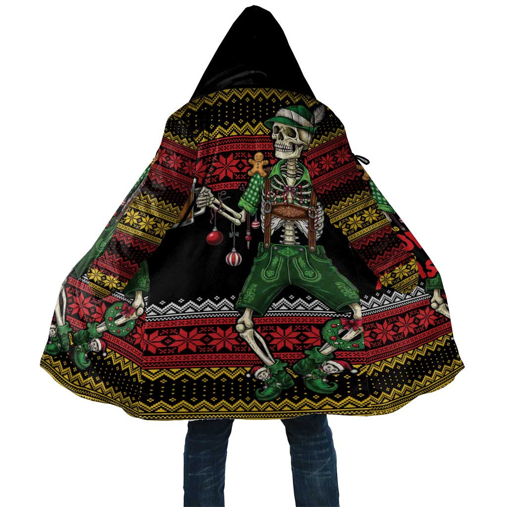 Lederhosen Skeleton Dance Cloak Bavarian Gothic Christmas - Wonder Print Shop