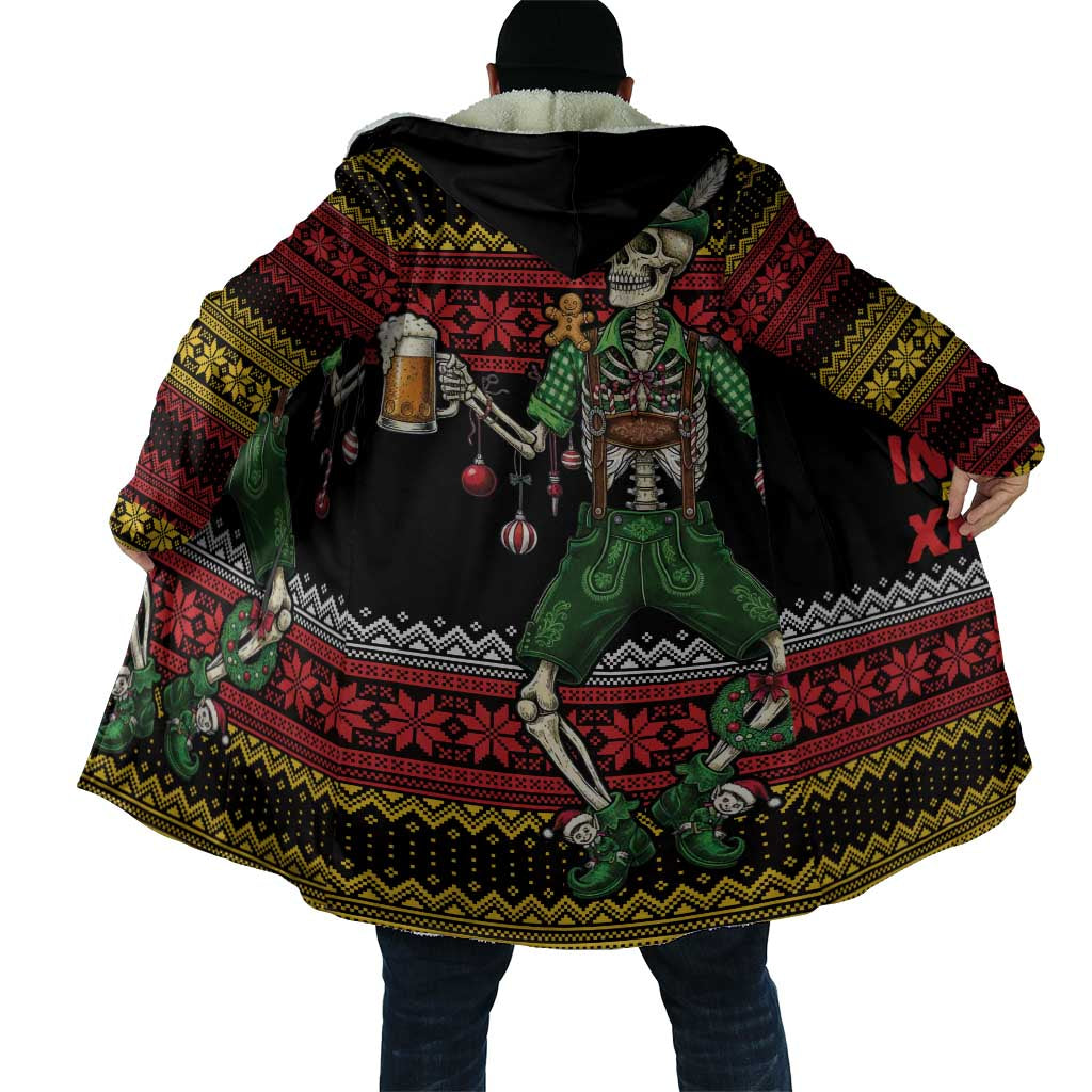 Lederhosen Skeleton Dance Cloak Bavarian Gothic Christmas - Wonder Print Shop