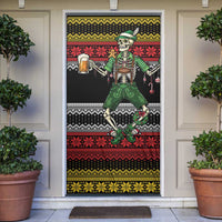 Lederhosen Skeleton Dance Door Cover Bavarian Gothic Christmas - Wonder Print Shop