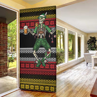 Lederhosen Skeleton Dance Door Cover Bavarian Gothic Christmas - Wonder Print Shop