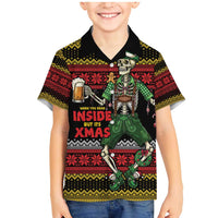 Lederhosen Skeleton Dance Family Matching Mermaid Dress and Hawaiian Shirt Bavarian Gothic Christmas - Wonder Print Shop