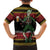 Lederhosen Skeleton Dance Family Matching Off Shoulder Short Dress and Hawaiian Shirt Bavarian Gothic Christmas - Wonder Print Shop