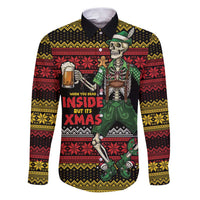 Lederhosen Skeleton Dance Family Matching Puletasi and Hawaiian Shirt Bavarian Gothic Christmas - Wonder Print Shop