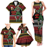 Lederhosen Skeleton Dance Family Matching Tank Maxi Dress and Hawaiian Shirt Bavarian Gothic Christmas - Wonder Print Shop